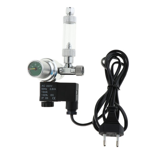 Regulador CO2 Burbuja Contador Válvula de Retención Hydroponics Gauge Aquarium Sunnimix Regulador de CO2 para acuarios