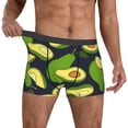 thumbnail image 2 of Kdxio Men's Boxer Briefs with Fresh Avocado Print - Comfortable and Breathable Underwear for Everyday Wear, 2 of 7