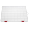 thumbnail image 1 of Contenedor de caja de almacenamiento de señuelos de pesca de plástico transparente de 48 compartimentos para pesca, 1 of 5