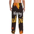 thumbnail image 3 of Daiia Happy Thanksgiving 1 Men's Sleep Pant with Pockets and Drawstring,Pajama Pants-Medium, 3 of 9