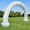 White, variant on Wellcomer 21Ft PVC Inflatable Arch , Polygon archway with built-in blower - Black