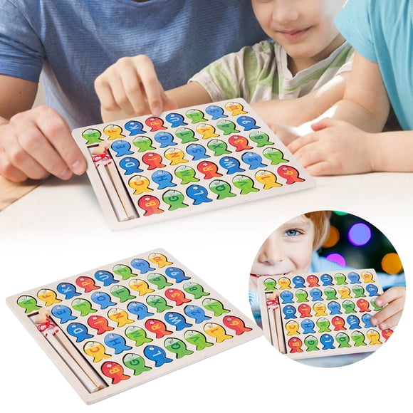 Montessori Wooden Puzzle Board for Toddlers Early Education Toys Fostering Alphabet and Numbers Alphabetical & Numerical Fine Motor Skills Development with Durable Wooden Construction Educational Toy