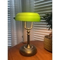 thumbnail image 4 of Lámpara de escritorio Newrays Green Glass Bankers con interruptor de cadena, 4 of 6