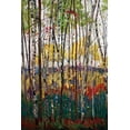 thumbnail image 2 of Forsythe, Graham 23x32 Gold Ornate Wood Framed with Double Matting Museum Art Print Titled - Voile De Montogne, 2 of 4