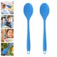 thumbnail image 2 of 2 piezas Silicona Cuchara Sirviendo cuchara Campaña antiadherente Cuchara de cocina Utensil de cocina resistente al calor, 2 of 8