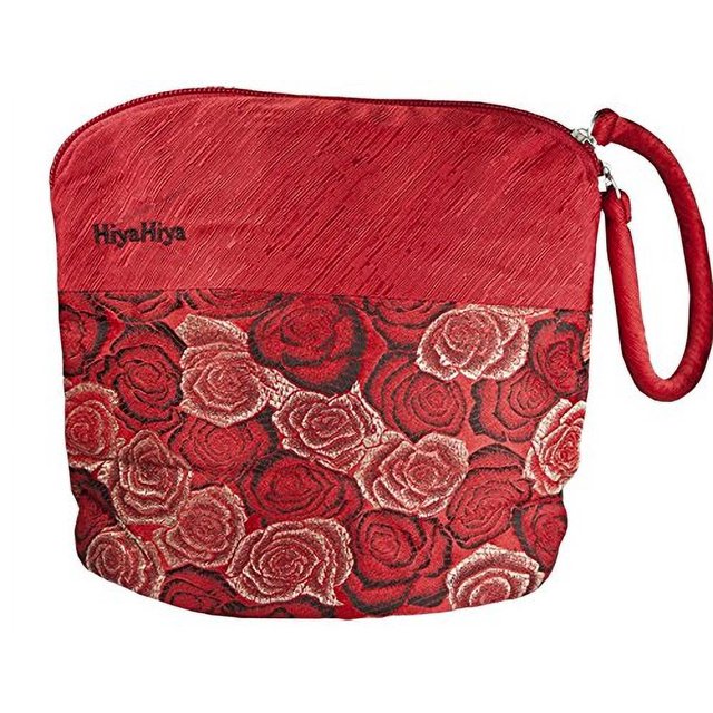 HiyaHiya Petit Sac de Projet pour Tricot et Crochet - Floral Rouge