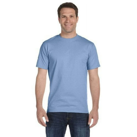 Men's Hanes Beefy Short Sleeve T (Pack of 4) (2 Light Blue / 2 Black)