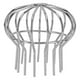thumbnail image 3 of Rejilla redonda antiobstrucciones para desagües de balcones, terrazas y limpieza de canaletas, protector de desagüe de techo de acero inoxidable de 110 mm, 3 of 8