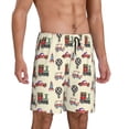 thumbnail image 2 of Kdxio Retro Steampunk Vehicle1 Print Mens Sleep Shorts Bottoms Soft Comfy Pajama Wear Pants with Drawstring Pockets, 2 of 5
