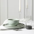 thumbnail image 2 of Stone Lain Mirella 16-Piece Dinnerware Set Stoneware, Borosilicate Glass, Service for 4, Light Green, 2 of 6