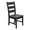 Black, variant on Sunny Designs Marina Black Sand Ladderback Chair (Set of 2)
