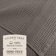 thumbnail image 2 of Waffle Towels Quick Dry Lint Free Thin Bath Sheets 40x80 Oversized Extra Large for Adults, Classic Style (Stone), 2 of 5
