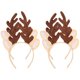 thumbnail image 4 of KAKOWELY 4 diademas navideñas de astas, cuernos de ciervo, lindas diademas navideñas, 4 of 5