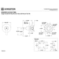 thumbnail image 2 of Kingston Brass KS4031KL Whitaker Single-Handle Six-Way Diverter Valve with Round Trim Kit in Polished Chrome, 2 of 5