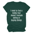 thumbnail image 1 of B91xZ Chemises pour Femmes Manches Courtes Col Rond Confortable T-Shirts Manches Courtes, Vert G, 1 of 3