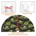 thumbnail image 7 of Cauagu 48" Christmas Tree Skirt Light Green Excavator Pattern Christmas Tree Decorations Tree Mat for Xmas Decorations Occasion Holiday Home Decor -48", 7 of 7