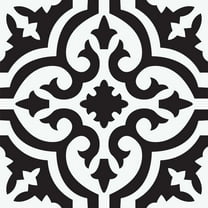 FloorPops! Parma Black 12-in x 12-in Peel & Stick Vinyl Floor Tiles 10 Tiles/10 sq.ft