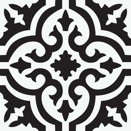 FloorPops! Parma Black 12-in x 12-in Peel & Stick Vinyl Floor Tiles 10 Tiles/10 sq.ft