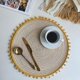 thumbnail image 1 of sous-verres En Fil De Coton - Curry, Napperons Tisss Semi-craftsaux, Style Bohme, Dcorations De Table Pour Bars Et Restaurants, 1 of 3