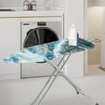thumbnail image 2 of Renewold Blue Marble Print Ironing Board Cover for Standard Size Ironing Board Heat Reflective Ironing Pad Cover Comfy Nose Pocket Silicone Coating, 2 of 5