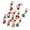 10 pcs, variant on Reindeer Snowman Santa Keychain Christmas Party Accessory Home Decoration Charm