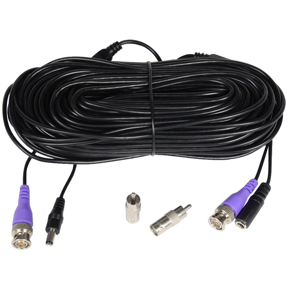 VideoSecu 8x 50ft 960P/720P Security Camera BNC Video Power Cable Pre-made Connector All-in-One Extension Wire Cord BUL