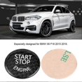 thumbnail image 5 of Black Carbon Fiber Engine Start Stop Button Cover for BMW 1 2 3 4 5 6 7 Series X1 X3 X4 X5 X6, 5 of 5