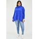 thumbnail image 5 of Suéter Tejido Asimétrico Roman Fashion Azul Rey Talla 38, 5 of 6