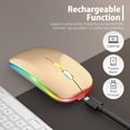 thumbnail image 1 of Souris Sans Fil Rechargeable Bluetooth pour MacBook pro MacBook Air Ordinateur Portable Mac Chromebook Windows Notebook MacBook HP PC DELL, 1 of 10