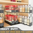thumbnail image 2 of SpaceAid Pull Out Spice Rack Organizer, with Labels, 3 Drawers 2-Tier, 7.7" W x10.75 D x10 H, 2 of 6