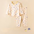 thumbnail image 2 of Girls Pajamas Toddler Baby Soft Toddler Cartoon Prints Long Sleeves Kid Top Pants Sets Outfits 6 Years-7 Years, 2 of 3