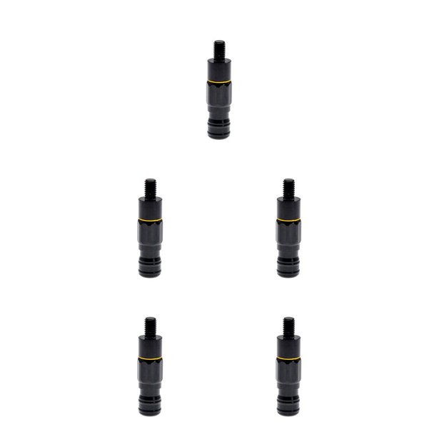 Naiovety NERIES, paquete de 2, conector de varilla, servicio prolongado, adaptador de cabeza portátil pequeño y ligero, unión firme, resistencia al Negro 5piezas Naiovety CBP188070