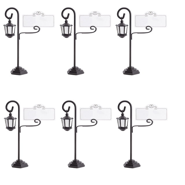 Wedding Decorations for Tables Street Lamp Place Card Name Holders Table Number Decoration Wedding Favors 6Pc