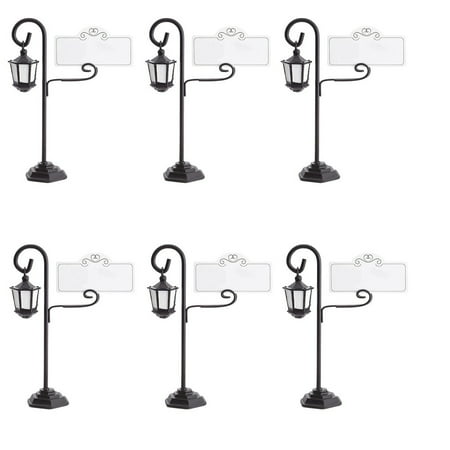 

ZTTD Street Lamp Place Card Name Holders Table Number Decoration Wedding Favors 6PC Kitchen Supplies A
