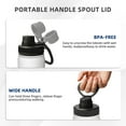 thumbnail image 5 of Unisex Sports Insulated Water Bottles, Black Wicked The Musical Kettle Stainless Steel Portable Cup 18oz For School Travel Gym Running, 5 of 8