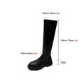 thumbnail image 3 of Tawop Womens Hiking Boots, Boots Retro Shoes Casual Flat Boots Plus Size Over-The-Knee Zipper Boots Extra Wide Calf Boots For Women Red Boots For Women, 3 of 6