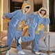 thumbnail image 1 of Onesies-Pijama de una pieza con capucha y cremallera para mujer y hombre, ropa cálida para el hogar, mono de una pieza, 1 of 4