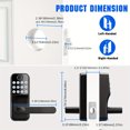 thumbnail image 2 of HLONK Keypad Smart Door Lock with Handle  Keyless Entry Door Lock - Door Lock with Keypad Code - Fingerprint Door Lever Lock Deadbolt Alternative - Waterproof  for Front Door  Garage, 2 of 7