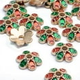thumbnail image 5 of 20pcs 9mm Enamel Flower Bead Cap Metal Gold Plated Filigree Spacers Bali Style Jewelry Findings Accessories for DIY Bracelet Necklace Crafts, 5 of 7