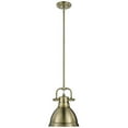 thumbnail image 2 of Beaumont Lane Mini Steel Pendant in Aged Brass, 2 of 3