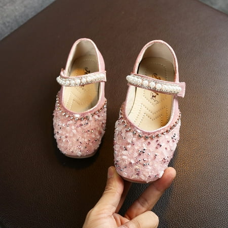 

ãYilirongyummã Baby Shoes 2019 Autumn Girls Princess Shoes Kids Baby Pearl Sequins Sandals