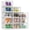 White-Large, variant on Black Extra Large 12 Pack Stackable Plastic Shoe Storage Box Organizer