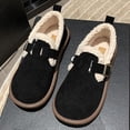 thumbnail image 4 of Zapatos Mujer Antideslizantes Cómodos Slip On para Otoño Invierno (37) Negro Wdftyju Tenis De Mujer Tenis De Hombre, 4 of 5