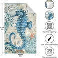 thumbnail image 3 of Coolnut Kitchen Dish Towels, Vintage Seahorse Kitchen Towels Set of 4 Super Soft Absorbent Dish Towels Set Microfiber Polyester Kitchen Dish Cloths Tea Towels, 28x18 Inch Washcloth Gift, 3 of 7