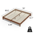 thumbnail image 3 of LIFEMENT King Signature Wood Platform Bed Frame Cherry, Noise-Free, Under Bed Storage, No Box Spring Needed, Easy Assembly, 3 of 10