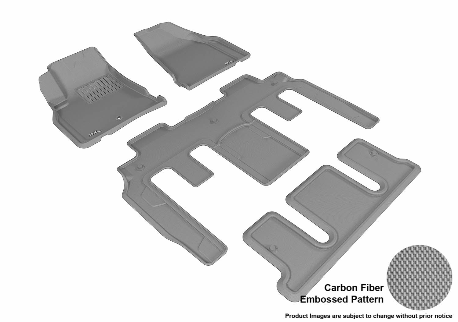 3D MAXpider 20092017 Chevrolet Traverse Front, Second, & Third Row Set