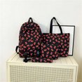 thumbnail image 4 of Weebloom 4Pcs Bow School Backpack For Kids Girls Cute Three Piece Daypack With Multiple Pockets Large Bookbag Middle High School College Black, 4 of 4