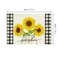 thumbnail image 3 of TIELUTT Napperons en Lin Tournesol Joyeux Melon D\'eau Ensemble de Table Ronde Durable Ensemble de Tapis de Table de Cuisine Ensemble de Table à Manger Haute pour 4 Napperons Ronds Intérieur Napperons Durs Intérieur, 3 of 6