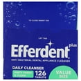 Efferdent Retainer & Denture Cleaner Tablets, Minty Fresh & Clean, 126