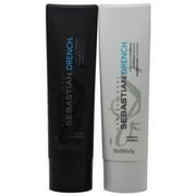 Sebastian Drench Moisturizing Shampoo & Conditioner 8.4 Oz/250 mL Duo, Fresh, Brand NEW